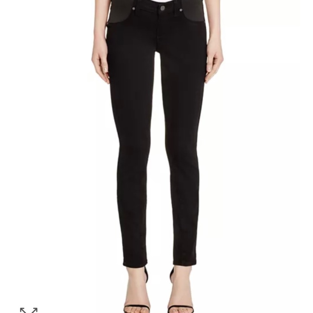 Paige Denim black maternity jeans